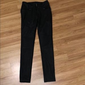 Cute Moto Leather Pants! Great Deal!